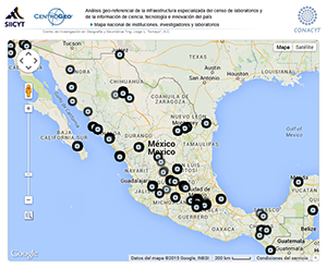 Mapa nacional de instituciones, investigadores y laboratorios